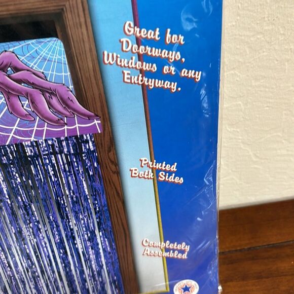 NEW! Vintage Beistle Halloween Hanging Spider Curtain Circa 2001 - Picture 4 of 5